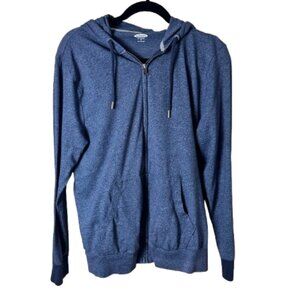 OLD NAVY Soft Washed Full Zip Sweatshirt Size Medium Heathered Blue Grey